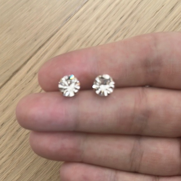 REBEKAH PRICE Crystal and Gold Earrings - 0.25 inches, Swarovski crystals - Picture 5 of 5